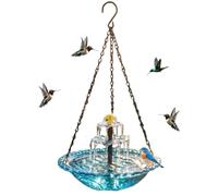 Aizgog Bain d'oiseau Solaire Abreuvoir pour colibris de Jardin