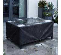 AJALGZ Housse de Salon de Jardin 350x65x50 cm | Bâche de Protection Imperméable Oxford 420D | Couverture de Table, Chaises et Canapé Extérieur Rectangulaire, Anti-UV et Anti-Vent & Indéchirable