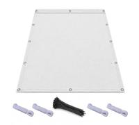 AJALGZ Voile d'ombrage Rectangulaire, 0.55x4.5m Imperméable Toile Ombrage Exterieur UV Protection Filet d'ombrage Extérieur avec Oeillets et Cordons pour Patio Jardin Terrasse, Blanc