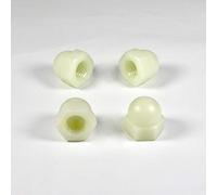 ajile - 20 pièces - Écrou borgne de protection nylon diam. M4 clef de 7 mm plastique polyamide PA6.6 isolant