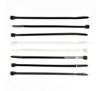 ajile - 20 pièces - Lien de serrage 4,8 x 200 mm, nylon NOIR - LIS120-M - attache, collier de câblage