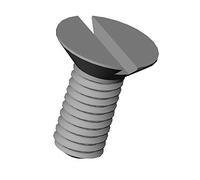 ajile - 20 pièces - Vis tête fraisée fendue nylon diam. M8 | longueur L = 60 mm plastique polyamide PA6.6 isolant