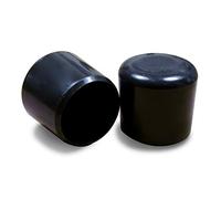 ajile - 24 pièces - Embout Enveloppant Rond pour Tubes de diam. 16 mm - Noir - EVR116-L