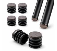 Ajile® - 4 pcs - Protection Anti-Rayure & Anti Bruit pour Meubles - Patins avec Semelle Feutre - Embout à Insérer pour Pieds de Chaise, Canapés, Tables, Tout Mobilier - Ø Ext.Tube 16mm