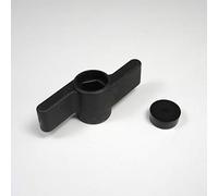 ajile - Bouton Écrou Papillon de Blocage, Réglage à Ailettes - Tête en Polyamide NOIR de Diamètre 50 mm - Vis ou Écrou M6 (Non Fourni) à Assembler - Sachet de 10 pièces - MBP506x10-FBA