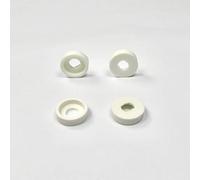 Ajile Rondelle Creuse Cuvette Enjoliveur Forme Cylindrique en Plastique Polyamide BLANC pour Vis Tête Plate Diamètre Filetage 5 mm M5 - Sachet de 50 pièces - RCP205x50-FBA