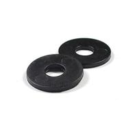 Ajile Rondelle Plate Large DIN9021 Enjoliveur Isolante en Plastique Polyamide NOIR pour Vis de Diamètre Filetage Métrique 4 mm M4 - Sachet de 50 pièces - RLA104x50-FBA