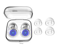 AJNZAU 1 Set Loop Ear Plugs, Léger Et Confortable, Bouchons D'Oreille Réducteurs De Bruit Avec Boîte Et 2 Paires De Rechange Pour Festivals, Concerts, Moto, Musique (Silicone)