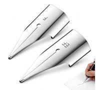AJNZAU 2 Pièces Lamy Safari, Meulage De Précision Durable Non Décolorant, Plume De Rechange F/Ef 0.38/0.5Mm Pour La Plupart Stylos Plume (Iridium, 2 Pièces)