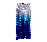 AJTUTUS Éventail de danse du ventre LED de 150 cm de long avec cadre, D | Ventilateur lumineux conçu pour la main droite pour une présentation sur scène accrocheuse et des occasions