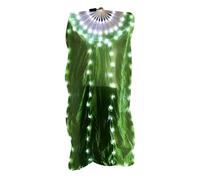 AJTUTUS Éventail de danse du ventre LED de 150 cm de long avec cadre, F | Ventilateur lumineux conçu pour la main droite pour une présentation sur scène accrocheuse et des occasions