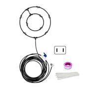 AJTUTUS Excellent ensemble de dispositifs à pointe en laiton avec zone de dispersion de 50,8 cm et raccords étanches sécurisés, pulvérisateur de refroidissement facile à installer