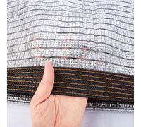 AJTXCSFOQL Filet D'ombrage Alu Couverture de Tissu D'ombre de 75%, Aluminium Voile d'ombrage avec œillets, Facile à Suspendre, Toile Ombrage pour Voiture Jardin Serre Camping(2 x 7m)