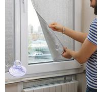 AJTXCSFOQL Film de Protection Solaire Anti Chaleur,Film Aluminisé Réutilisable,Film Fenetre Anti Regard avec Ventouse,Film Occultant pour Bureau Garage Salle De Bain