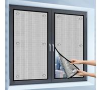 AJTXCSFOQL Film Isolant en Aluminium, 30-150 cm Panneaux de Fenêtre Réfléchissant d'isolation Thermique, Panneaux Protection Soleil Film Alu avec Ventouses, pour Véranda/Salle De Bain(65cm x 100cm)