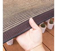 AJTXCSFOQL Marron Filet D'Ombrage Toile Pergola, Pare-Soleil 80% Tissu D'Ombrage, Voile Ombrage pour La Couverture Végétal Serre Pergola Jardin Abri D'auto Pet House Lawn Patio(5 x 6m)
