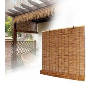 AJTXCSFOQL Store Bambou Extérieur 100 110 120 130 135 140 145 150 155 160 cm, Rétro Store Enrouleur Bambou Occultant, Store Bateau en Bambou pour Terrasse Jardin Fenêtre Porte Cuisine(95 cm x 120 cm)