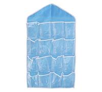 AJUNJIIL Placard Mural organisateurs de Suspension au-Dessus du Sac de Rangement de Porte Polyester étagères suspendues Poche pour Le Salon de la Chambre (Blau)