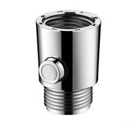 Ajusteur d'angle de douche avec buse fendue à 4 points - Régulateur coudé en cuivre pour pommeau de douche, adaptateur de boule pivotante à 135°, pièce de rechange en métal, argenté, 3,8 x 2 x 2 cm (A