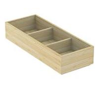 Geberit Tiroir supérieur 503194001 – 32,9×12,7×6,7 cm – Cloison en H, bambou laqué