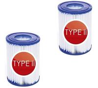 AJW-Lot de 2 cartouches de filtre de piscine Type II pour Bestway type ii Cartouche filtrante de rechange pour Bestway 58094 P[1111]