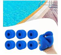 AJW-Lot de 6 filtres en éponge réutilisables et lavables pour filtre Intex de type S1 éponge filtrante pour Intex S1 type SPA [1171]