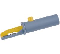 AK 10 GE - Pince crocodile de 4 mm, jusqu'à 6 mm, jaune