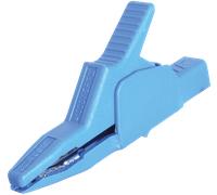 AK 2 B 2540 I BL - Pince crocodile de sécurité de 4 mm, jusqu'à 30 mm, bleu