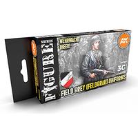 AK Acrylics 3Gen FIGURE SET AK11627 GERMAN FIELD GREY UNIFORMS 3G (6x17ml)