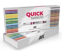 AK Interactive - Quickmarker AK-MQ150 - Coffret spécial gamme complète 34 unités
