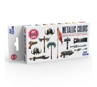 AK QUICK GEN SET AK17522 METALLICS (6x18ml)