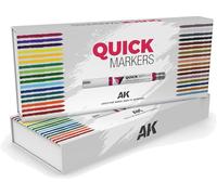 AK Interactive - Quickmarker AK-MQ150 - Coffret spécial gamme complète 34 unités