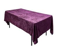 AK TRADING CO. Lush Panne Nappe rectangulaire en Velours Prune 152,4 x 259,1 cm