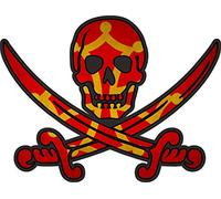 Akachafactory Autocollant Sticker Pirate Jack Rackham Calico Drapeau Pays occita occitanie