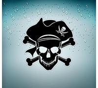 Akachafactory Autocollant Sticker Voiture Corsaire Decoration Mural Pirate Bateau Chambre r9