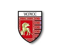 Akachafactory Autocollant Sticker Voiture Moto Blason Drapeau venitie Venezia Italie veneto r3