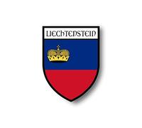 Akachafactory Autocollant Sticker Voiture Moto Blason Ville Drapeau Liechtenstein