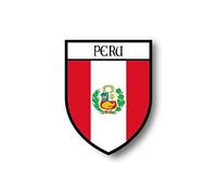 Akachafactory Autocollant Sticker Voiture Moto Blason Ville Drapeau perou peruvien