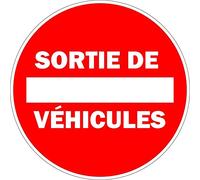 Akachafactory Autocollant Sticker Voiture Porte Portail Garage Sortie vehicule Panneau