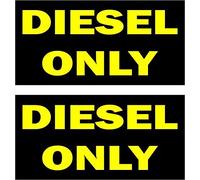 Akachafactory Set 2X Autocollant Sticker Voiture Location Diesel gasoil Seulement Only