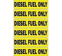 Akachafactory Set 6X Autocollant Sticker Laptop Voiture Moto Diesel Fuel Only Location