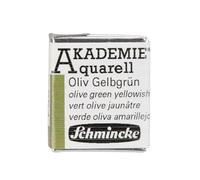 Akademie - Peinture aquarelle - ½ godet - Jaune vert olive