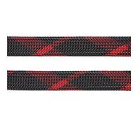 AKDJGFP Tube en Maille TresséE Gaine de câble isolée en Pet de 2mm à 50mm, Noir, Rouge, Manchon de Fil Extensible serré, Tube de Gaine en Maille tressée en Nylon Ignifuge(Black Red Cross,14MM_5METER)