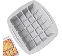 AKENZ Moule Tablette Silicone Carré XXL - Compatible Cake Factory Infinity | Grand moule 20 parts 32 x 30 cm renforcé, platinum sans BPA, pour Infinity XXL et four, brownie, croque-monsieur, gâteau