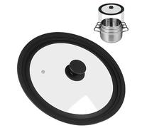 Akicderu Couvercle universel, couvercle en verre pour casseroles et poêles de 28/30/32 cm, couvercle pour une cuisson polyvalente