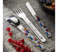 AKINOD 12H34 Set de 3 couverts inox nomades ABSTRACTION