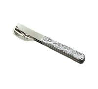 AKINOD 12H34 Set de 3 couverts inox nomades ARABESQUE