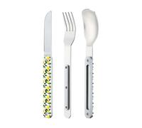 AKINOD 12H34 Set de 3 couverts inox nomades CITRONS