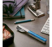 AKINOD 12H34 Set de 3 couverts inox nomades DOWNTOWN BLEU