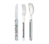 AKINOD 12H34 Set de 3 couverts inox nomades FLEURS GOURMANDES